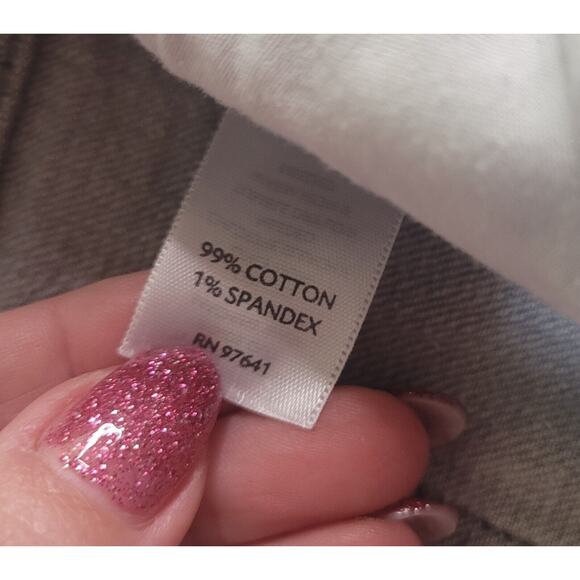 J. Jill Slim Leg Mid Rise Gray Denim Jeans Stretch Sz 16 EUC - Picture 7 of 8